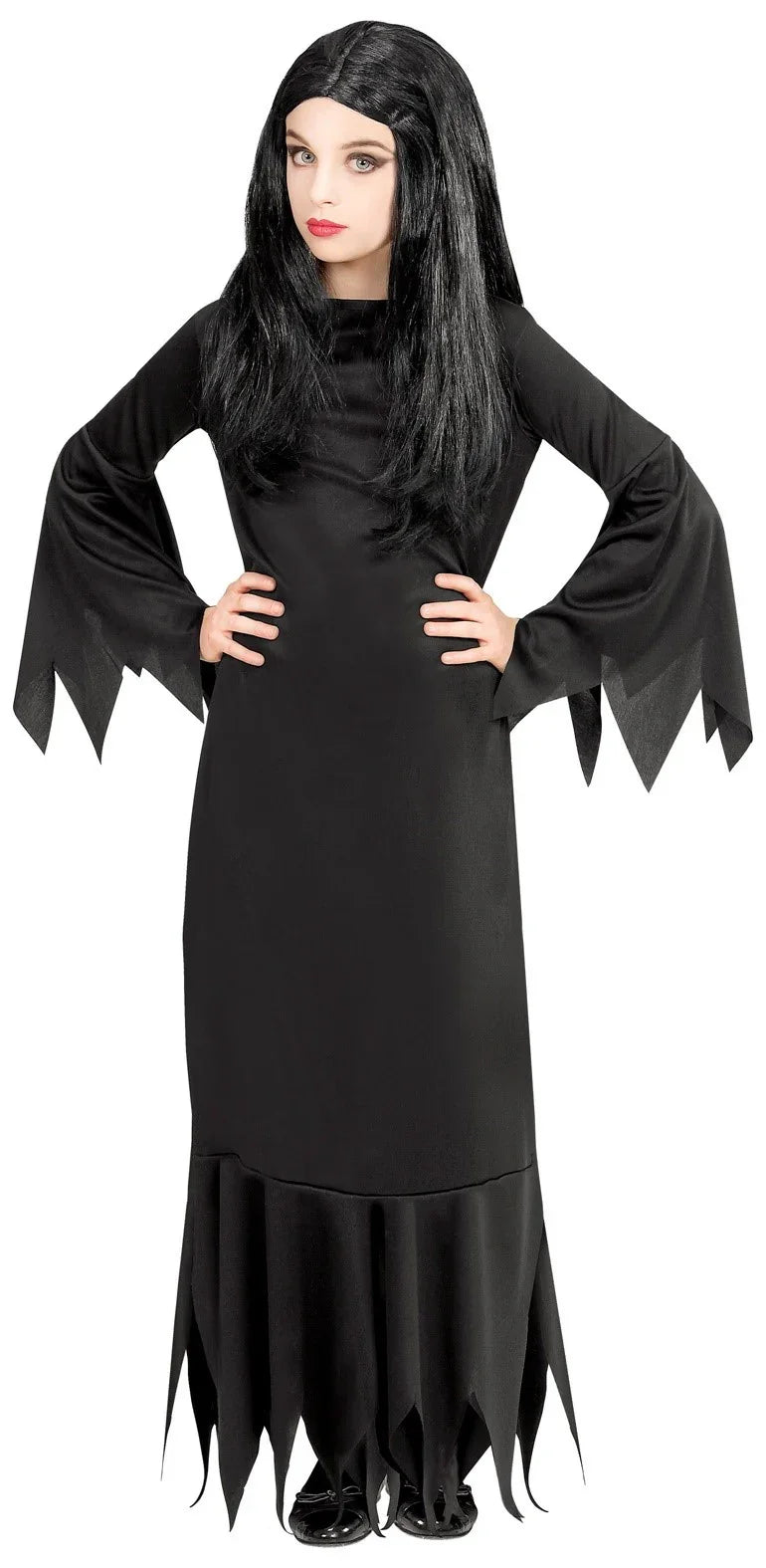 Disfraz de Morticia Addams para Niña Morticia Addams Widmann